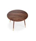 ROUND TABLE DOMENICO, TOP - WALNUT, LEGS - WALNUT / GOLD order